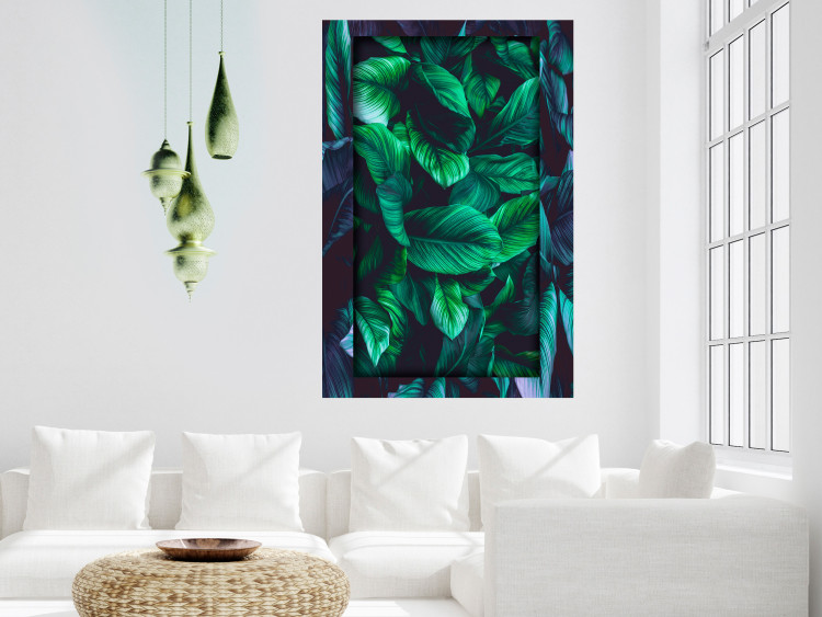 Wall Poster Dangerous Jungle - green composition of leaves in a tropical motif 134501 additionalImage 2
