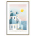 Poster Blue Island - pastel landscape of Santorini island architecture 135001 additionalThumb 14