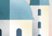 Poster Blue Island - pastel landscape of Santorini island architecture 135001 additionalThumb 12