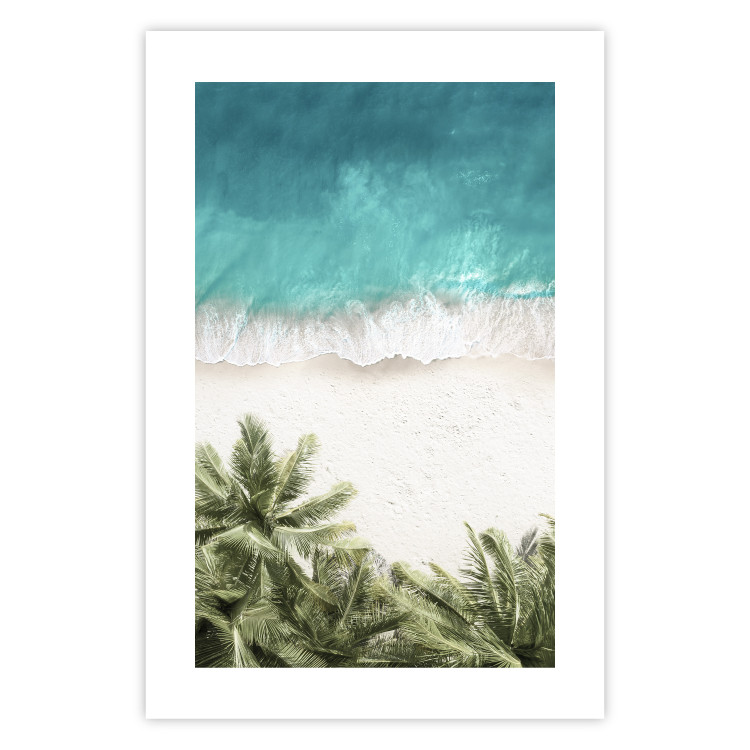 Wall Poster Turquoise Expansion - tropical beach and plant landscape against sea 135301 additionalImage 27