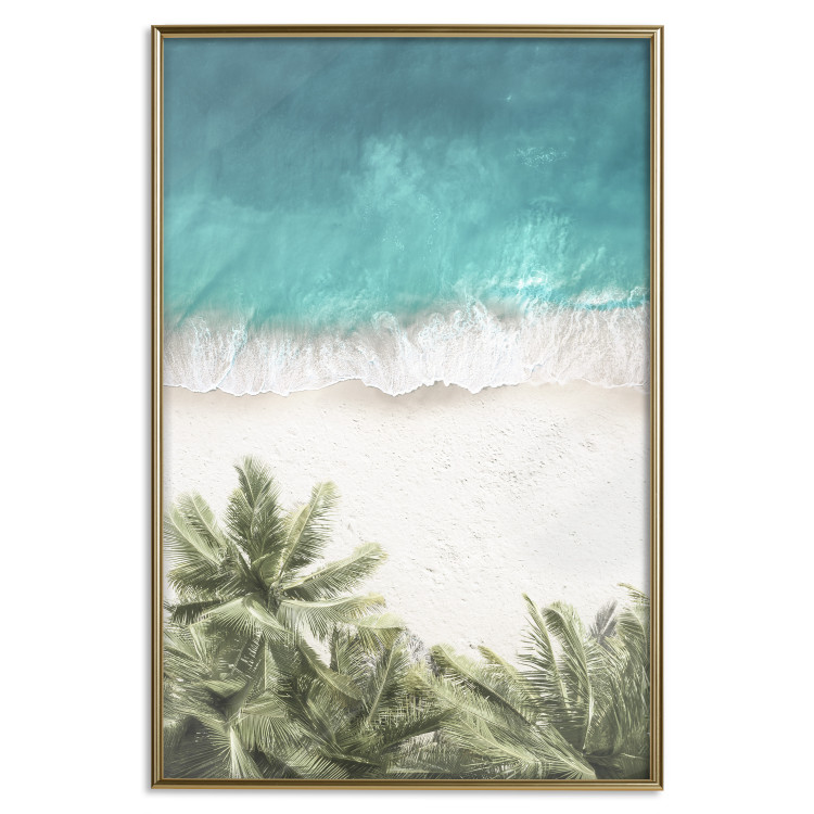 Wall Poster Turquoise Expansion - tropical beach and plant landscape against sea 135301 additionalImage 15