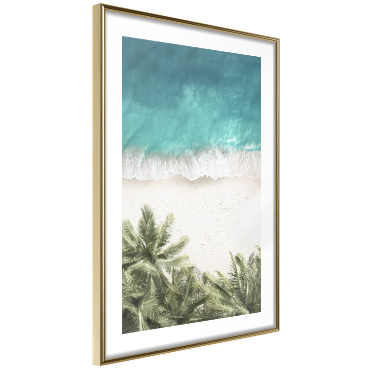 Wall Poster Turquoise Expansion - tropical beach and plant landscape against sea 135301 additionalImage 2