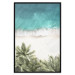 Wall Poster Turquoise Expansion - tropical beach and plant landscape against sea 135301 additionalThumb 17