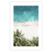 Wall Poster Turquoise Expansion - tropical beach and plant landscape against sea 135301 additionalThumb 27