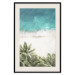 Wall Poster Turquoise Expansion - tropical beach and plant landscape against sea 135301 additionalThumb 20