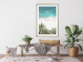 Wall Poster Turquoise Expansion - tropical beach and plant landscape against sea 135301 additionalThumb 10