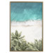 Wall Poster Turquoise Expansion - tropical beach and plant landscape against sea 135301 additionalThumb 17
