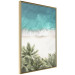 Wall Poster Turquoise Expansion - tropical beach and plant landscape against sea 135301 additionalThumb 10