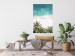 Wall Poster Turquoise Expansion - tropical beach and plant landscape against sea 135301 additionalThumb 12