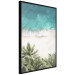 Wall Poster Turquoise Expansion - tropical beach and plant landscape against sea 135301 additionalThumb 4