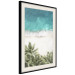 Wall Poster Turquoise Expansion - tropical beach and plant landscape against sea 135301 additionalThumb 8