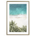 Wall Poster Turquoise Expansion - tropical beach and plant landscape against sea 135301 additionalThumb 14