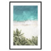 Wall Poster Turquoise Expansion - tropical beach and plant landscape against sea 135301 additionalThumb 18