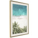 Wall Poster Turquoise Expansion - tropical beach and plant landscape against sea 135301 additionalThumb 3