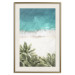 Wall Poster Turquoise Expansion - tropical beach and plant landscape against sea 135301 additionalThumb 21