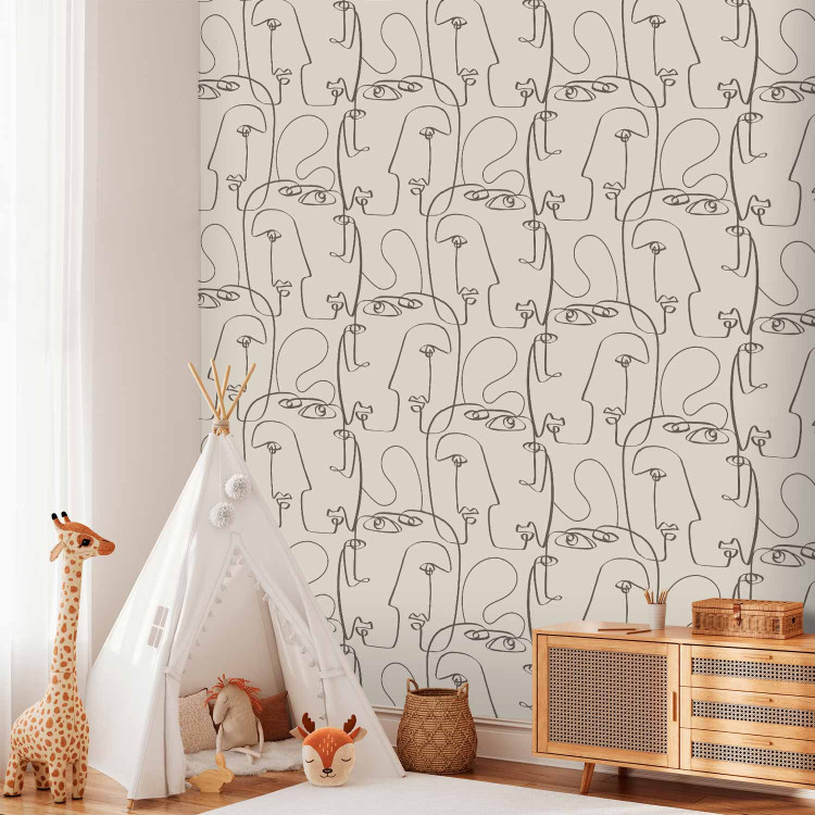 Modern Wallpaper Braided Faces 136801 additionalImage 5