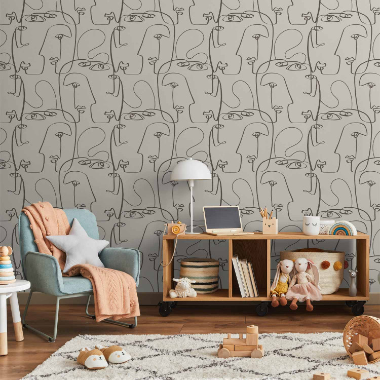 Modern Wallpaper Braided Faces 136801 additionalImage 8