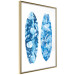 Poster Water Fun - sports board in blue plant patterns on a white background 137701 additionalThumb 10