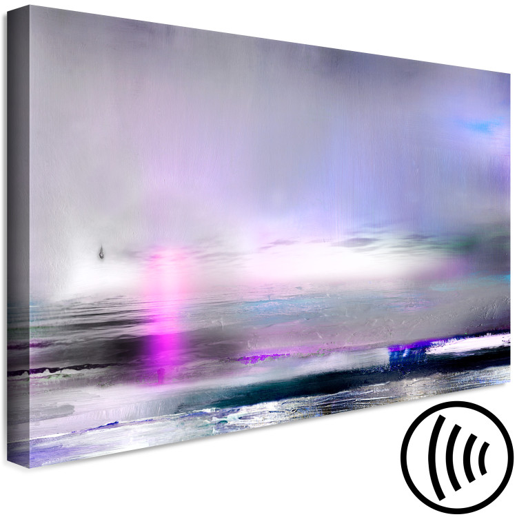 Canvas Print Purple Sunset (1-piece) Wide - abstraction with a hint of purple 138201 additionalImage 6