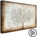Canvas Misty Tree (1-piece) Wide - industrial composition in beige 138301 additionalThumb 6