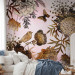 Photo Wallpaper Exotic corner - composition with flowers, birds and butterfly 138601 additionalThumb 2