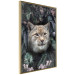 Poster Lynx in Flowers - feline portrait against a background of green plants and flowers 138701 additionalThumb 7