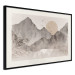 Poster Landscape of Wabi-Sabi - Sunrise and Rocky Mountains in Japanese Style 145101 additionalThumb 8