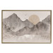 Poster Landscape of Wabi-Sabi - Sunrise and Rocky Mountains in Japanese Style 145101 additionalThumb 12