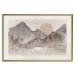 Poster Landscape of Wabi-Sabi - Sunrise and Rocky Mountains in Japanese Style 145101 additionalThumb 11