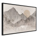 Poster Landscape of Wabi-Sabi - Sunrise and Rocky Mountains in Japanese Style 145101 additionalThumb 21