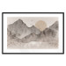 Poster Landscape of Wabi-Sabi - Sunrise and Rocky Mountains in Japanese Style 145101 additionalThumb 26