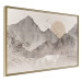 Poster Landscape of Wabi-Sabi - Sunrise and Rocky Mountains in Japanese Style 145101 additionalThumb 5