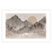 Poster Landscape of Wabi-Sabi - Sunrise and Rocky Mountains in Japanese Style 145101 additionalThumb 25