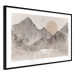 Poster Landscape of Wabi-Sabi - Sunrise and Rocky Mountains in Japanese Style 145101 additionalThumb 6