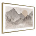 Poster Landscape of Wabi-Sabi - Sunrise and Rocky Mountains in Japanese Style 145101 additionalThumb 4