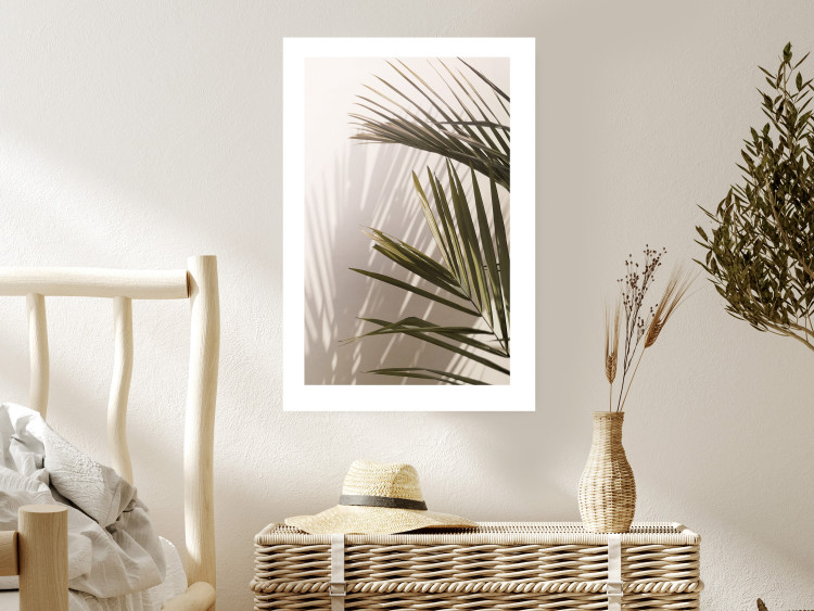 Wall Poster Palm Leaves - Sunny View With a Peaceful Play of Shade and Light 145301 additionalImage 6