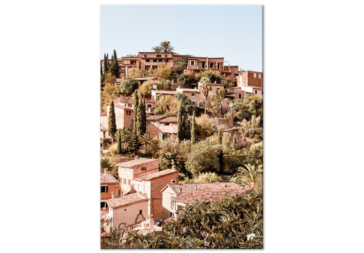 Canvas Village on the Hill (1-piece) - landscape with Spanish architecture 145501