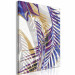 Paint by number Windy Morning - Delicate Purple Palm Branches on a Gray Background 146201 additionalThumb 4