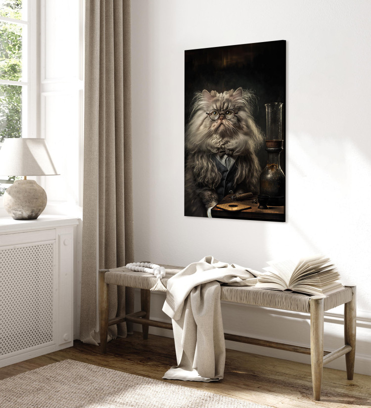Canvas AI Persian Cat - Portrait of a Fantasy Animal in the Guise of a Professor - Vertical 150101 additionalImage 10