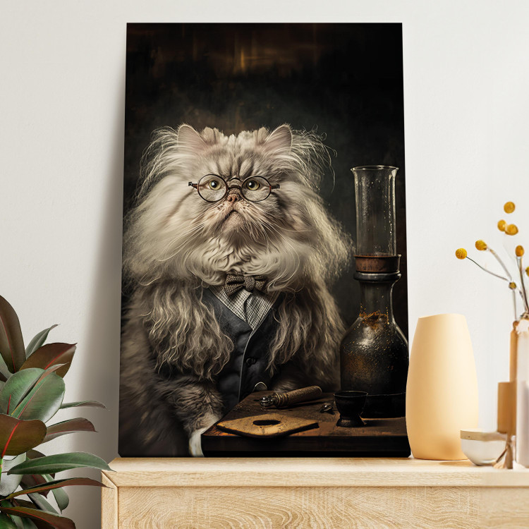 Canvas AI Persian Cat - Portrait of a Fantasy Animal in the Guise of a Professor - Vertical 150101 additionalImage 11