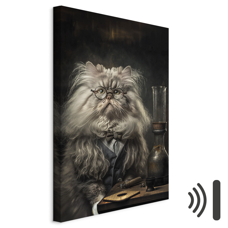 Canvas AI Persian Cat - Portrait of a Fantasy Animal in the Guise of a Professor - Vertical 150101 additionalImage 8