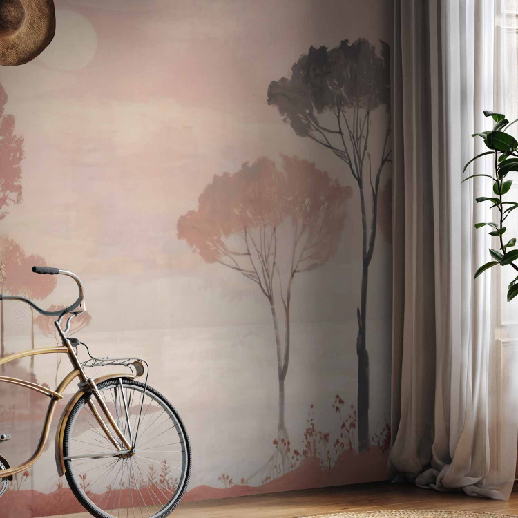 Wall Mural Subtle Landscape - Composition With Nature in Terracotta Color 160001 additionalImage 7