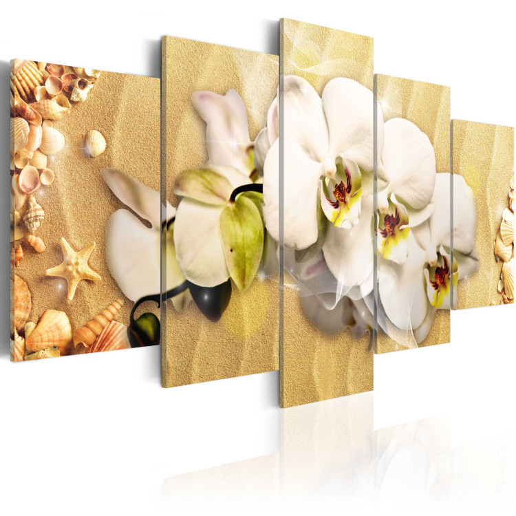 Canvas Print Beach and orchid 58701 additionalImage 2