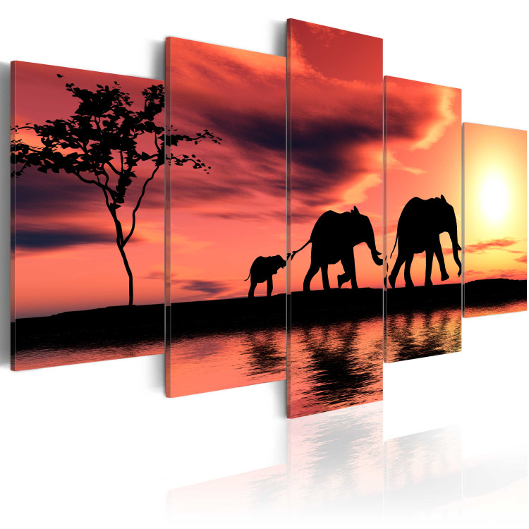 Canvas Print African elephants family 58801 additionalImage 2