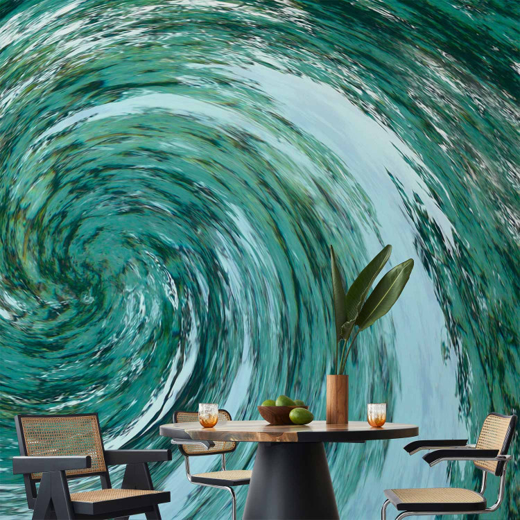 Wall Mural Element of Water - Modern Abstract Water Whirl in Turquoise Color 61001 additionalImage 6