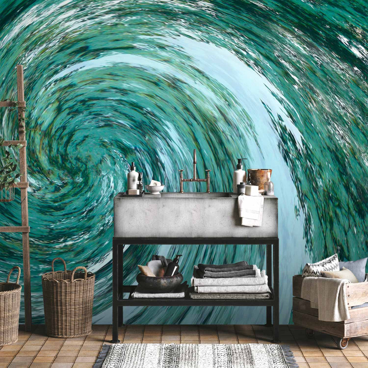 Wall Mural Element of Water - Modern Abstract Water Whirl in Turquoise Color 61001 additionalImage 8