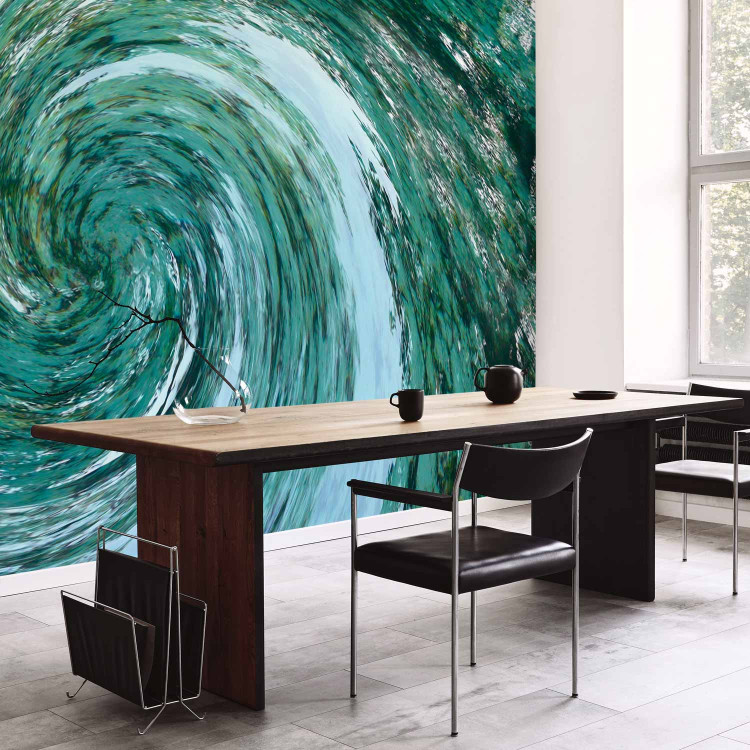 Wall Mural Element of Water - Modern Abstract Water Whirl in Turquoise Color 61001 additionalImage 7