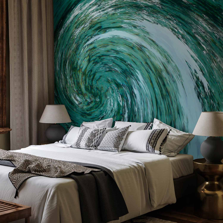 Wall Mural Element of Water - Modern Abstract Water Whirl in Turquoise Color 61001 additionalImage 2