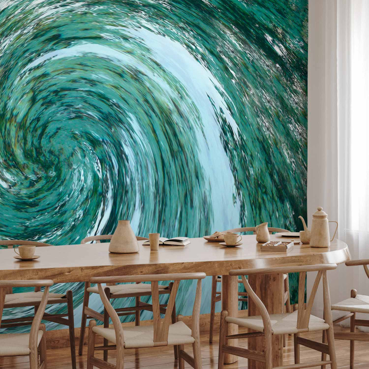 Wall Mural Element of Water - Modern Abstract Water Whirl in Turquoise Color 61001 additionalImage 4