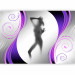 Photo Wallpaper Figure Nude Behind Glass - Silhouette of a female figure against a gray background 61201 additionalThumb 5